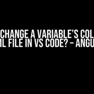 How to Change a Variable’s Color in an HTML File in VS Code? – Angular