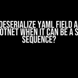 How to Deserialize YAML Field as String in YamlDotNet When It Can Be a Scalar or Sequence?